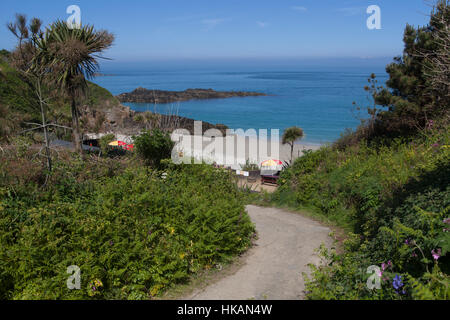 Belvoir Bay at Herm in the Channel Islands Stock Photo