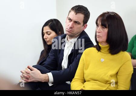 Brendan Cox at the launch of a new bipartisan report titled The Cost of Doing Nothing, co-authored by the late Jo Cox MP, at the Policy Exchange in Westminster, London. Stock Photo