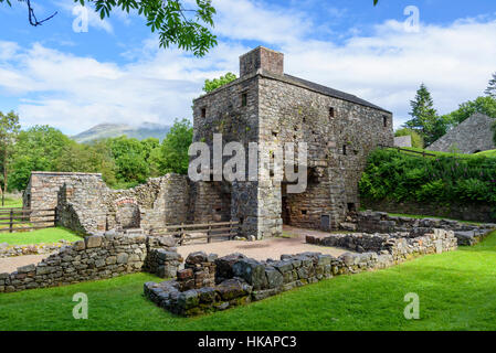 Bunaw remains of ancient iron ore blast furnace, Argyll & Bute, Scotland Stock Photo