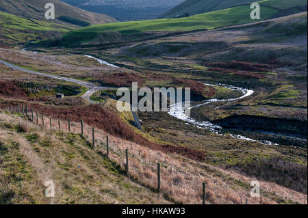 The River Brennand in the Forest of Bowland Lancashire Stock Photo