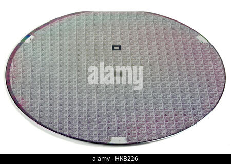 wafer isolated on white background Stock Photo