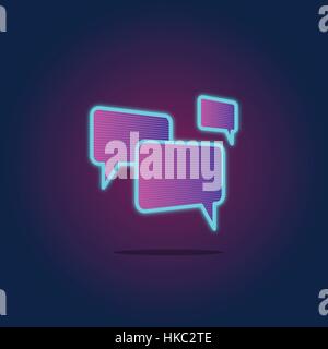 Speech Bubble Chatting Icon Concept Stock Vector