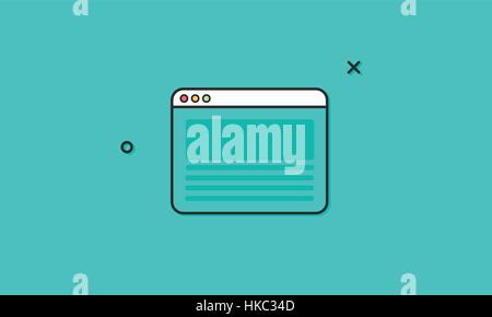 Browser Internet Homepage Icon Vector Concept Stock Vector