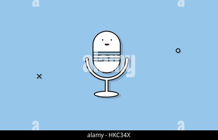 Microphone Icon Vector Concept Stock Vector
