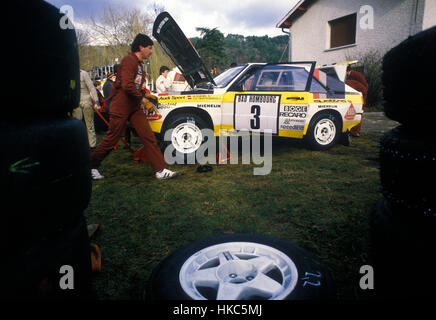 Monte Carlo Rally 1985. Audi Sport Quattro Of Walter Rohrl And ...