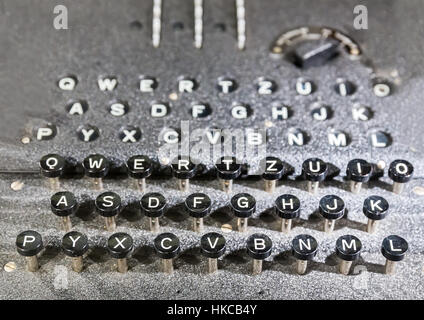 Retro cryptographic machine Stock Photo