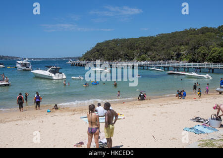 Chowder Bay at Clifton Gardens in Sydney Harbour National Park,Sydney,Australia on a summers day. Stock Photo