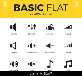 Basic set of icons Stock Vector