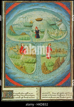 A map of the known world, illustrating the geographical understanding ...