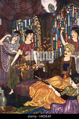 Arabian Nights illustration 2 Stock Photo