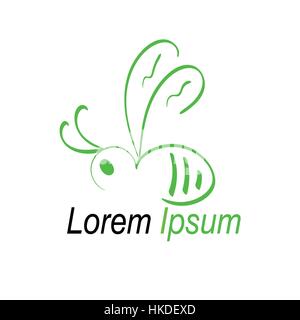 A logo for apiculture Stock Vector