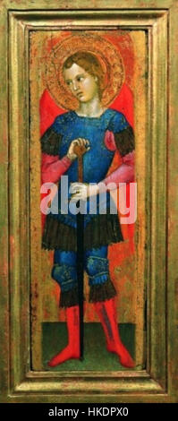 Saint Michael the Archangel, 1355 1360, Private collection (Courtesy of Fabrizio Moretti) Stock Photo