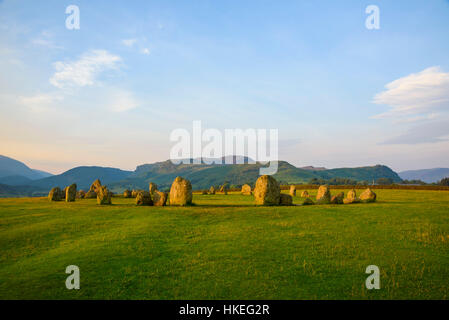Castlerigg Stone Circle, near Keswick, Cumbria, England Stock Photo
