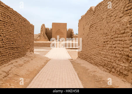 Ruins of Gaochang an ancient oasis, Xinjiang Autonomous Region, China. Stock Photo