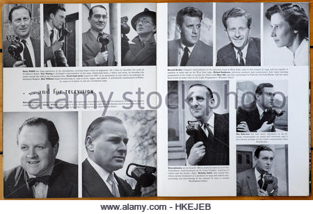 BBC Television presenters for the Coronation of Queen Elizabeth in 1953 Stock Photo