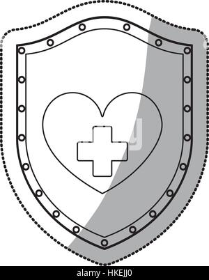 Medical heart healthcare icon vector illustration graphic design Stock Vector