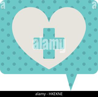 Medical heart healthcare icon vector illustration graphic design Stock Vector