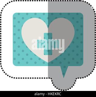 Medical heart healthcare icon vector illustration graphic design Stock Vector