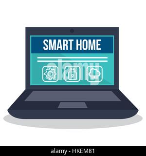 smarthome technology isolated icon vector illustration design Stock Vector