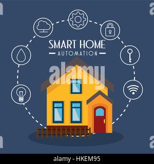 smarthome technology isolated icon vector illustration design Stock Vector