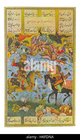 Rostam and Esfandyar are characters from Persian mythology, featured in ...