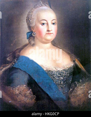 Elizabeth of Russia (three quater) Stock Photo