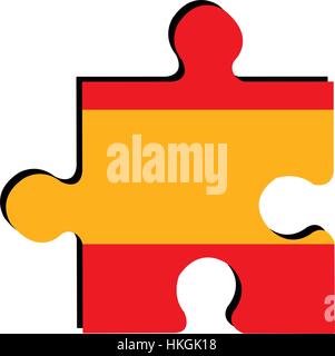 Isolated Spanish flag Stock Vector