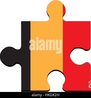 Isolated Belgian flag Stock Vector