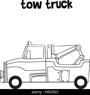 Tow truck collection vector art Stock Vector