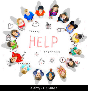 Help Donations Charity Foundation Support Concept Stock Photo