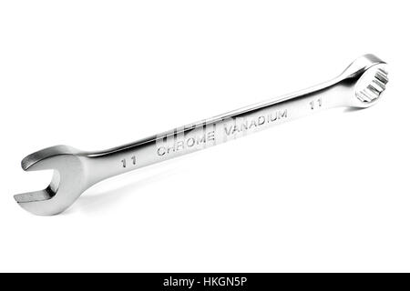 combination wrench isolated on white background Stock Photo