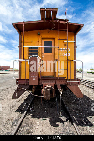 Series of incredibly beautiful, abandoned, rustic trains. Stock Photo