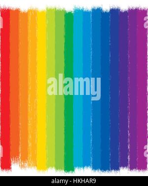vector colorful rainbow background illustration, grunge painted design Stock Vector
