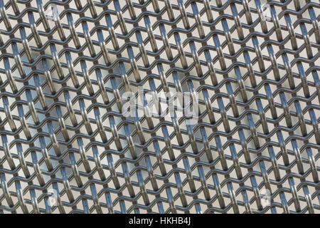 Seamless texture of hand woven mesh fence made of stainless wire isolated  on white. New York. USA Stock Photo - Alamy