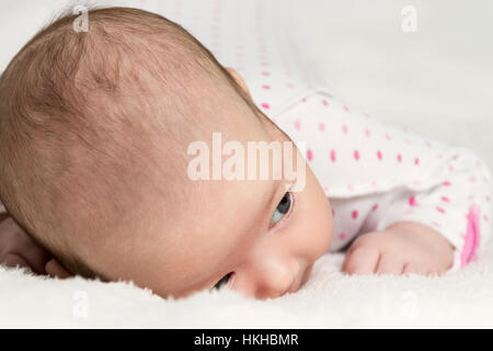 Portrait of crawling baby Stock Photo