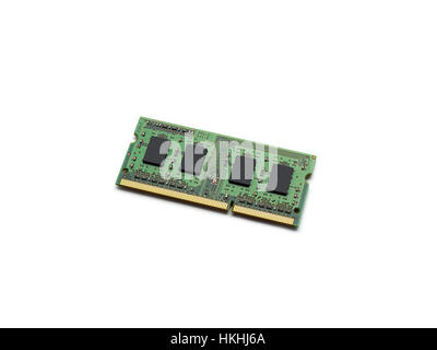 Labtop RAM or Notebook RAM isolated on white background Stock Photo