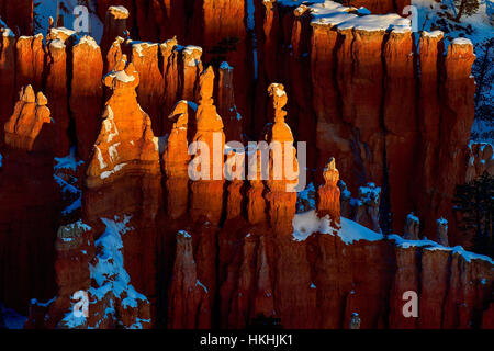 Sunrise in Bryce Canyon, abstracts Stock Photo