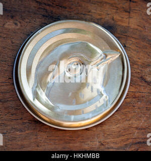 Original brooch pin product photo on wooden background Stock Photo