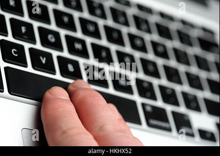 press space button on laptop close up Stock Photo