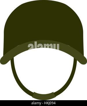 Helmet, military equipment icon image, vector illustration Stock Vector
