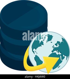 web hosting or data center related icons image vector illustration design Stock Vector