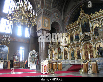 Iconostasis of orthodox Uspenski cathedral Helsinki Finland Scandinavia Stock Photo