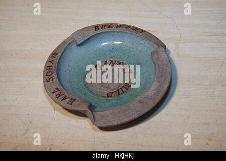 Unusually shaped Earl Soham Brewery ashtray Stock Photo