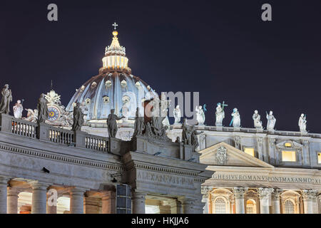 Cathedral at St Peter Square, Rome, Italy Stock Photo