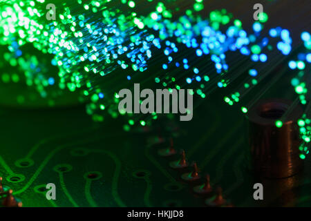 Optical Fibers Stock Photo