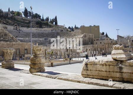 Amman, Jordan - February 8, 2014 The capital of Jordan, view of part of the urban development in the city center. Stock Photo