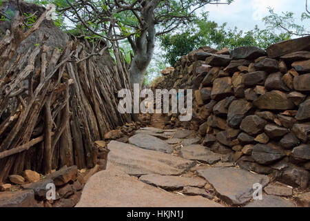 Konso Cultural Landscape (UNESCO World Heritage site), stone house, Ethiopia Stock Photo