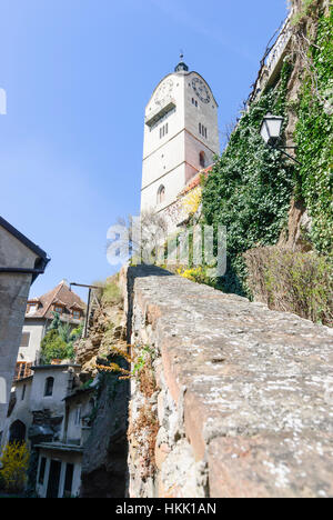 Krems an der Donau: church Frauenbergkirche in Stein, Wachau, Niederösterreich, Lower Austria, Austria Stock Photo