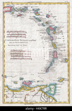 This 1780 map by Raynal and Bonne depicts the territories of Guyana and ...