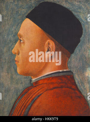 Andrea Mantegna Portrait of a Man Stock Photo